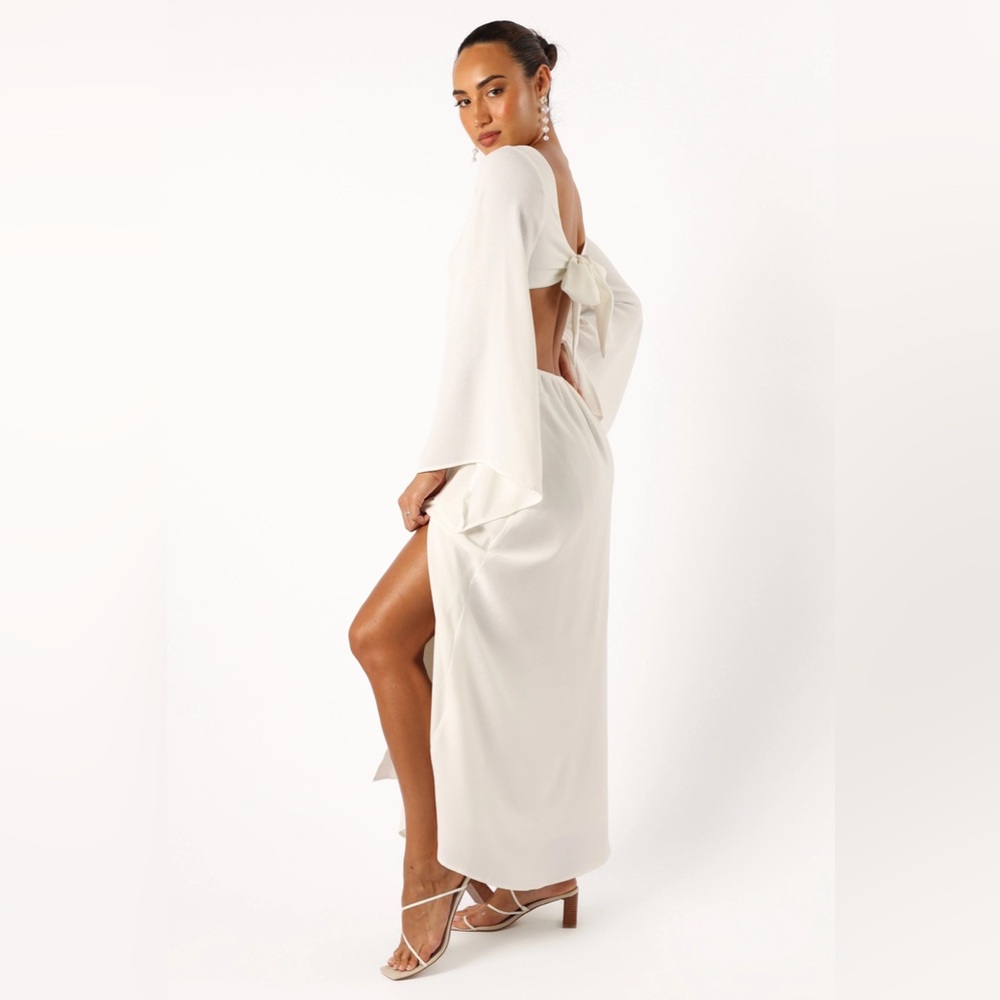 Petal & Pup Maxi Dress - White